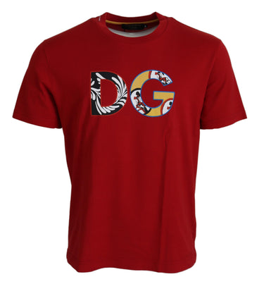 Exclusive Crewneck Logo T-Shirt in Red